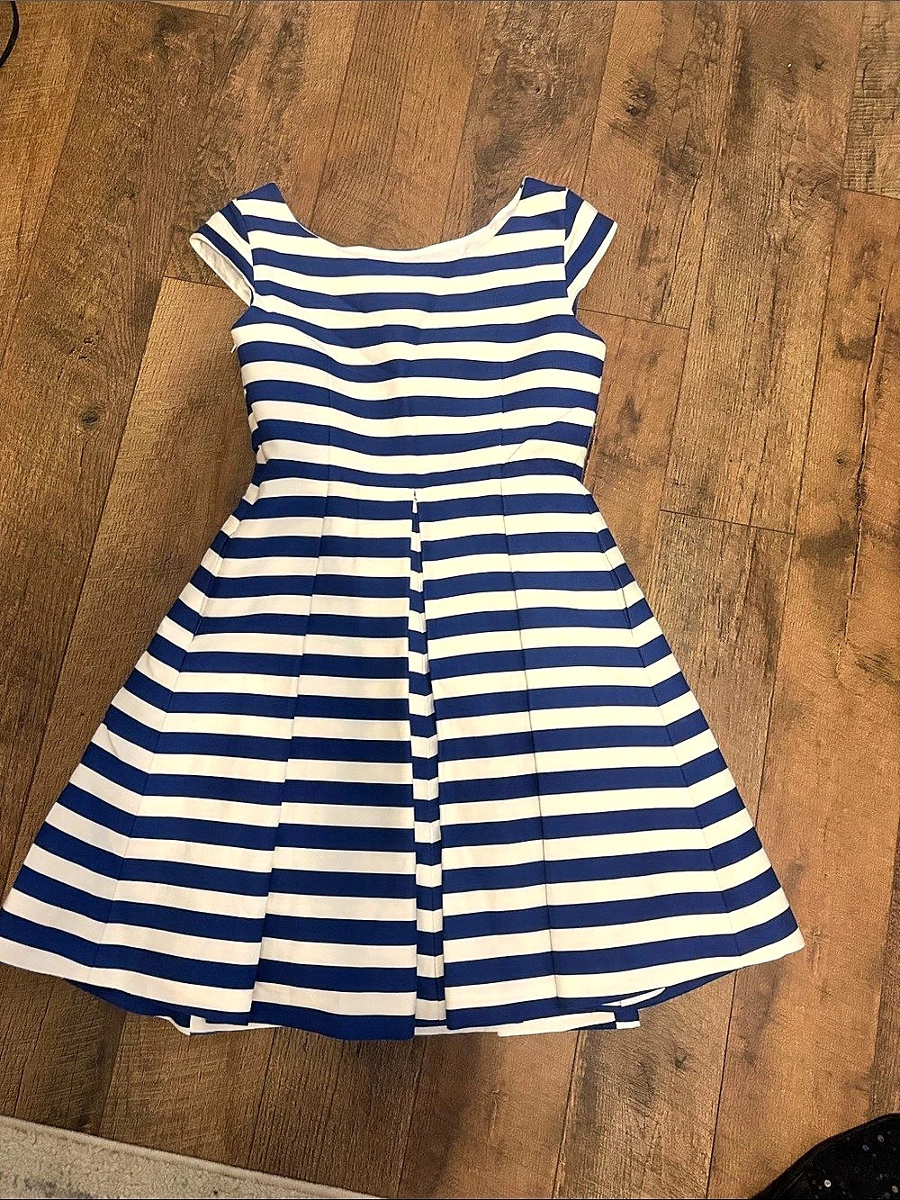 kate spade New York Striped Mini Dress in Blue & White Size 12 Like New